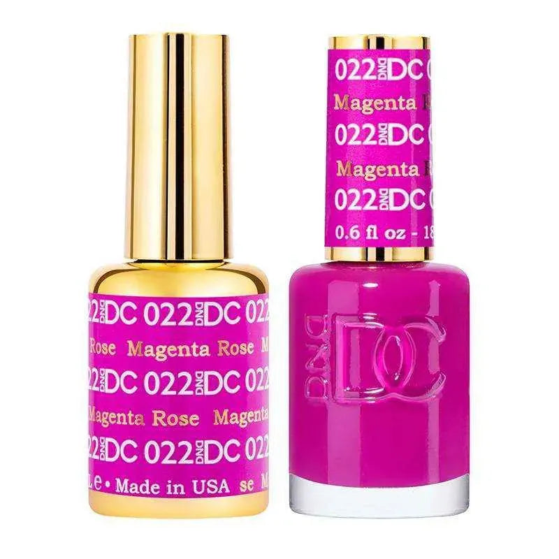 DND DC Duo - Gel & Lacquer Combo - Magenta Rose - DC22 Duo - Gel & Lacquer Combo
