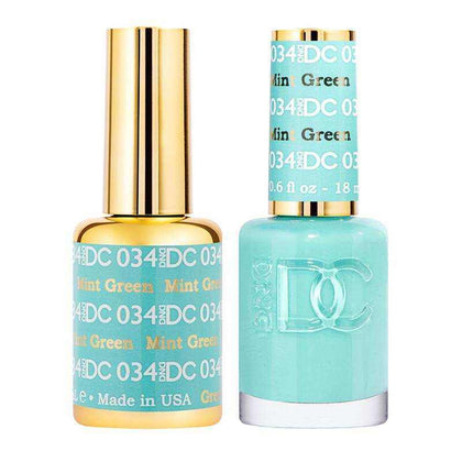 DND DC Duo - Gel & Lacquer Combo - Mint Green - DC34 Duo - Gel & Lacquer Combo