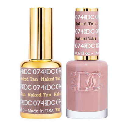 DND DC Duo - Gel & Lacquer Combo - Naked Tan - DC74 Duo - Gel & Lacquer Combo