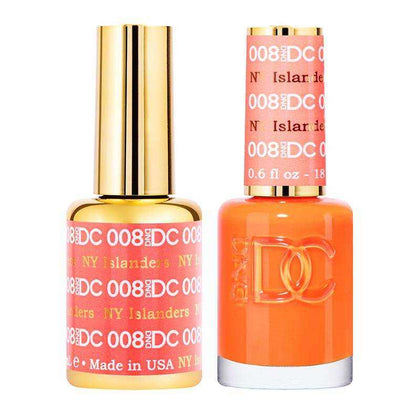 DND DC Duo - Gel & Lacquer Combo - NY Islanders - DC8 Duo - Gel & Lacquer Combo