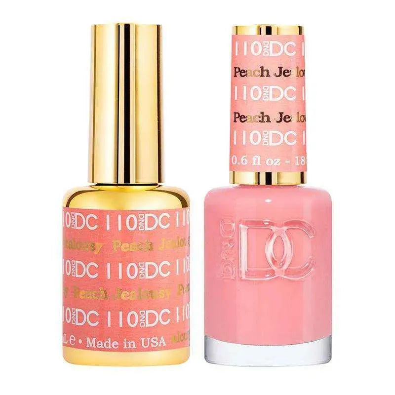 DND DC Duo - Gel & Lacquer Combo - Peach Jealousy - DC110 Duo - Gel & Lacquer Combo