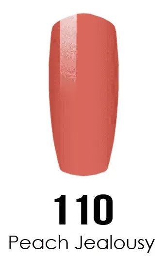 DND DC Duo - Gel & Lacquer Combo - Peach Jealousy - DC110 Duo - Gel & Lacquer Combo