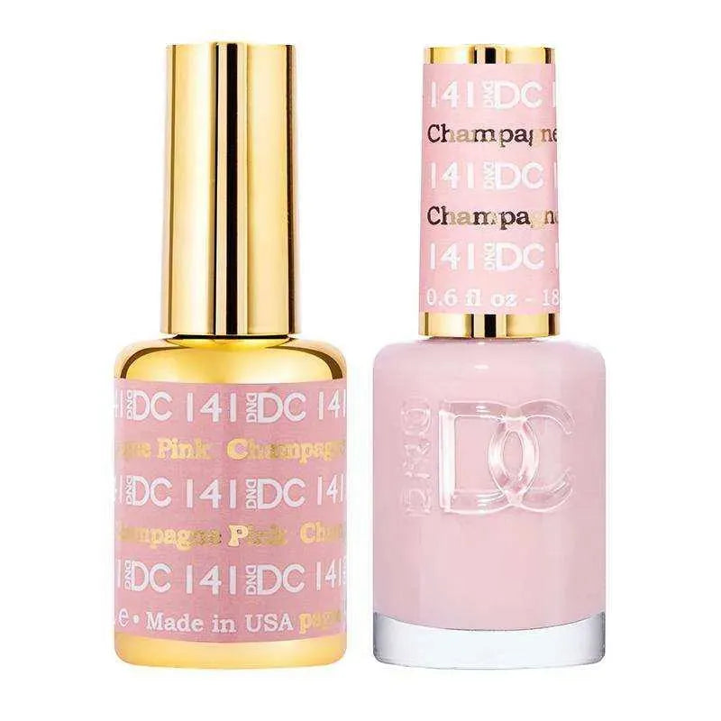 DND DC Duo - Gel & Lacquer Combo - Pink Champagne - DC141 Duo - Gel & Lacquer Combo
