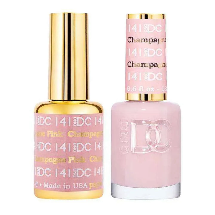DND DC Duo - Gel & Lacquer Combo - Pink Champagne - DC141 Duo - Gel & Lacquer Combo