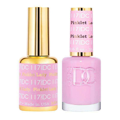 DND DC Duo - Gel & Lacquer Combo - Pinklet Lady - DC117 Duo - Gel & Lacquer Combo