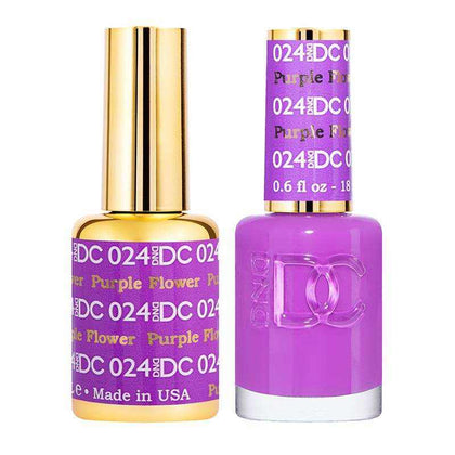 DND DC Duo - Gel & Lacquer Combo - Purple Flower - DC24 Duo - Gel & Lacquer Combo