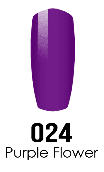 DND DC Duo - Gel & Lacquer Combo - Purple Flower - DC24 Duo - Gel & Lacquer Combo