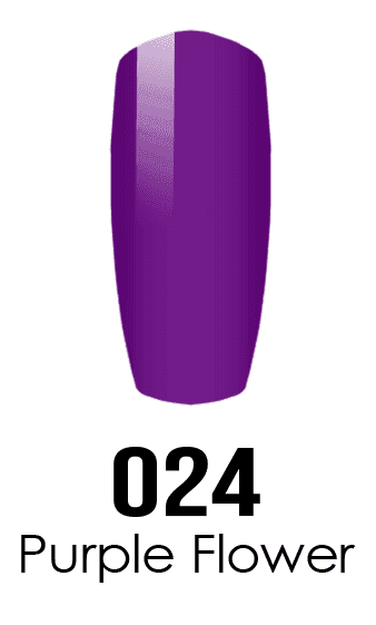 DND DC Duo - Gel & Lacquer Combo - Purple Flower - DC24