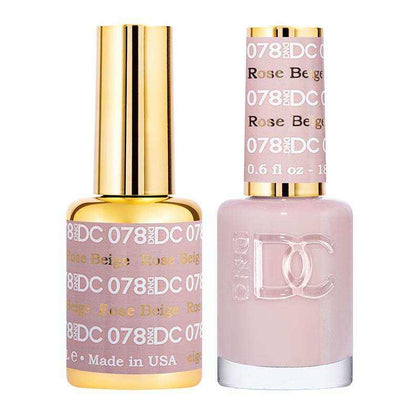 DND DC Duo - Gel & Lacquer Combo - Rose Beige - DC78 Duo - Gel & Lacquer Combo