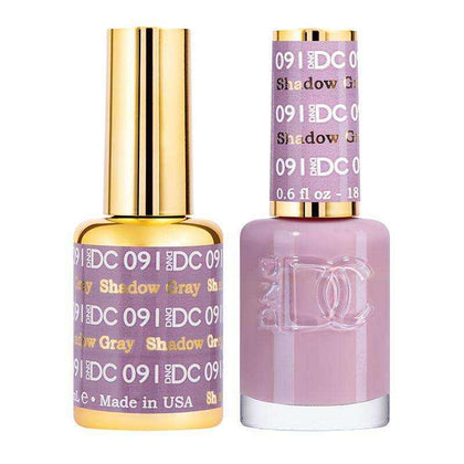 DND DC Duo - Gel & Lacquer Combo - Shadow Gray - DC91 Duo - Gel & Lacquer Combo