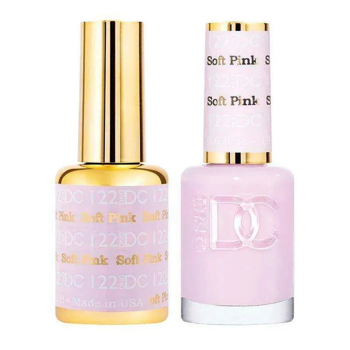 DND DC Duo - Gel & Lacquer Combo - Soft Pink - DC122 Duo - Gel & Lacquer Combo