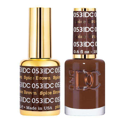 DND DC Duo - Gel & Lacquer Combo - Spiced Brown - DC53 Duo - Gel & Lacquer Combo