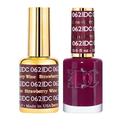 DND DC Duo - Gel & Lacquer Combo - Strawberry Wine - DC62 Duo - Gel & Lacquer Combo