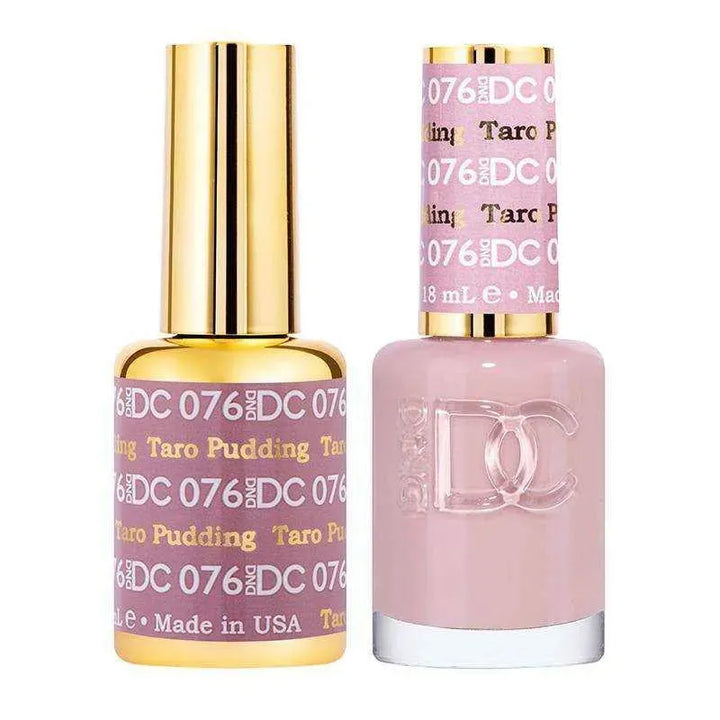 DND DC Duo - Gel & Lacquer Combo - Taro Pudding - DC76 Duo - Gel & Lacquer Combo