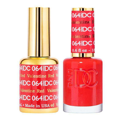 DND DC Duo - Gel & Lacquer Combo - Valentine Red - DC64 Duo - Gel & Lacquer Combo