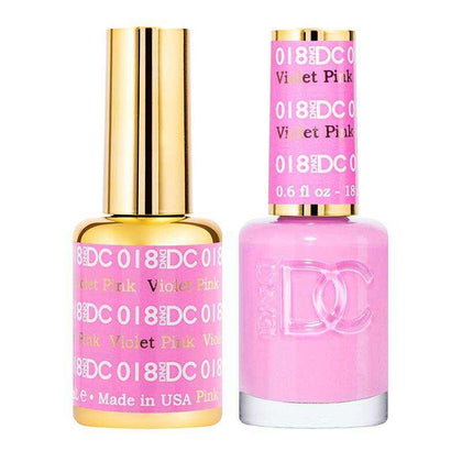 DND DC Duo - Gel & Lacquer Combo - Violet Pink - DC18 Duo - Gel & Lacquer Combo