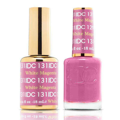 DND DC Duo - Gel & Lacquer Combo - White Magenta - DC131 Duo - Gel & Lacquer Combo