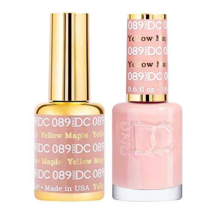 DND DC Duo - Gel & Lacquer Combo - Yellow Maple - DC89 Duo - Gel & Lacquer Combo
