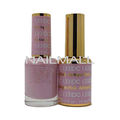 DND DC - Matching Gel and Nail Lacquer - DC 133 Antique Pink Duo - Gel & Lacquer Combo