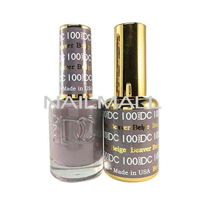 DND DC - Matching Gel and Nail Lacquer - DC100 Beaver Beige Duo - Gel & Lacquer Combo