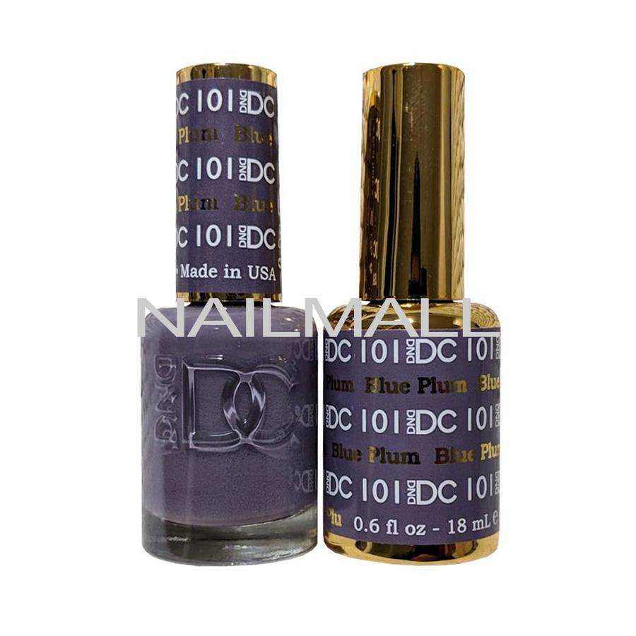 DND DC - Matching Gel and Nail Lacquer - DC101 Blue Plum