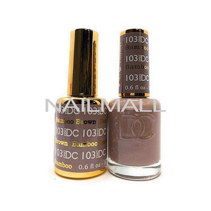 DND DC - Matching Gel and Nail Lacquer - DC103 Bamboo Brown nailmall