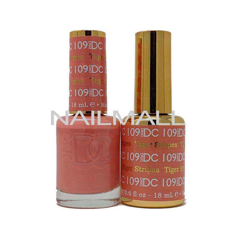 DND DC - Matching Gel and Nail Lacquer - DC109 Tiger Stripes