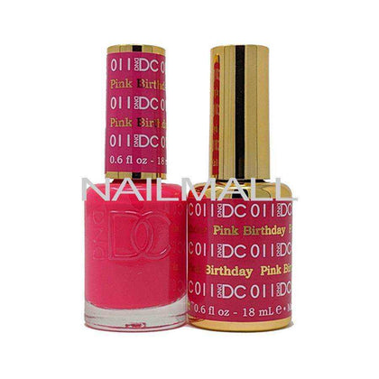 DND DC - Matching Gel and Nail Lacquer - DC11 Pink Birthday Duo - Gel & Lacquer Combo