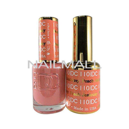 DND DC - Matching Gel and Nail Lacquer - DC110 Peach Jealousy Duo - Gel & Lacquer Combo