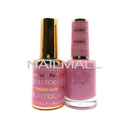 DND DC - Matching Gel and Nail Lacquer - DC117 Pinklet Lady Duo - Gel & Lacquer Combo