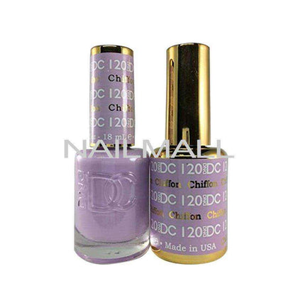 DND DC - Matching Gel and Nail Lacquer - DC120 Chiffon Duo - Gel & Lacquer Combo