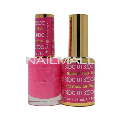 DND DC - Matching Gel and Nail Lacquer - DC13 Brilliant Pink Duo - Gel & Lacquer Combo