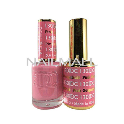 DND DC - Matching Gel and Nail Lacquer - DC130 Pink Grapefruit nailmall