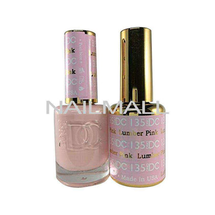 DND DC - Matching Gel and Nail Lacquer - DC135 Lumber Pink Duo - Gel & Lacquer Combo