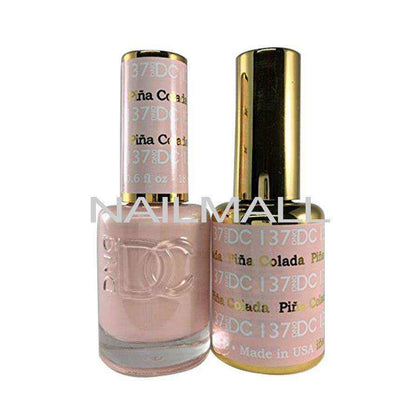 DND DC - Matching Gel and Nail Lacquer - DC137 Pina Colada Duo - Gel & Lacquer Combo