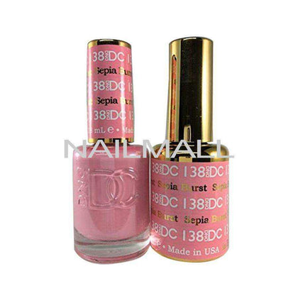 DND DC - Matching Gel and Nail Lacquer - DC138 Sepia Burst nailmall