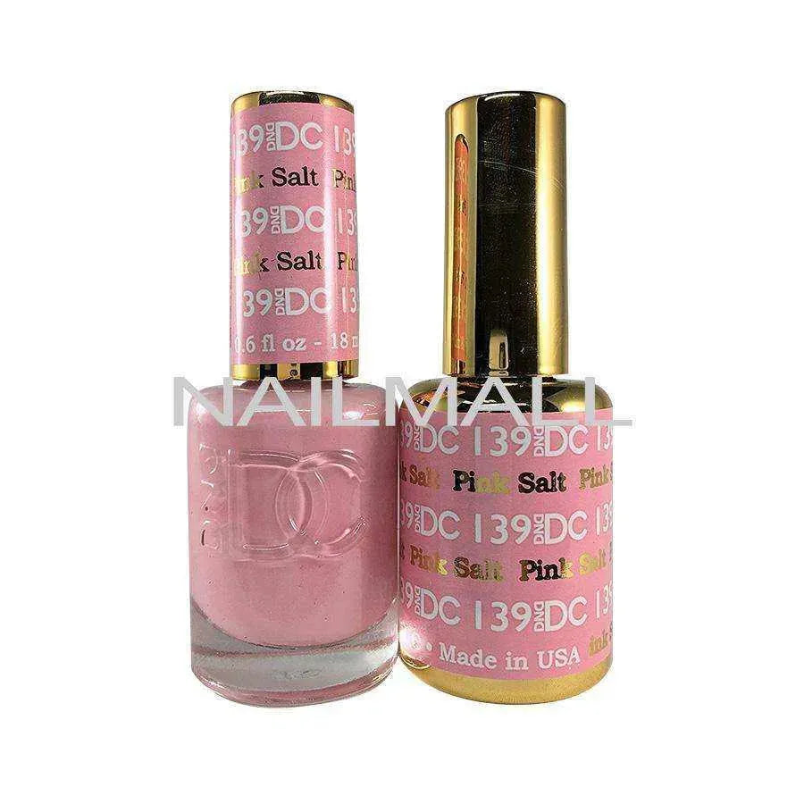 DND DC - Matching Gel and Nail Lacquer - DC139 Pink Salt Duo - Gel & Lacquer Combo