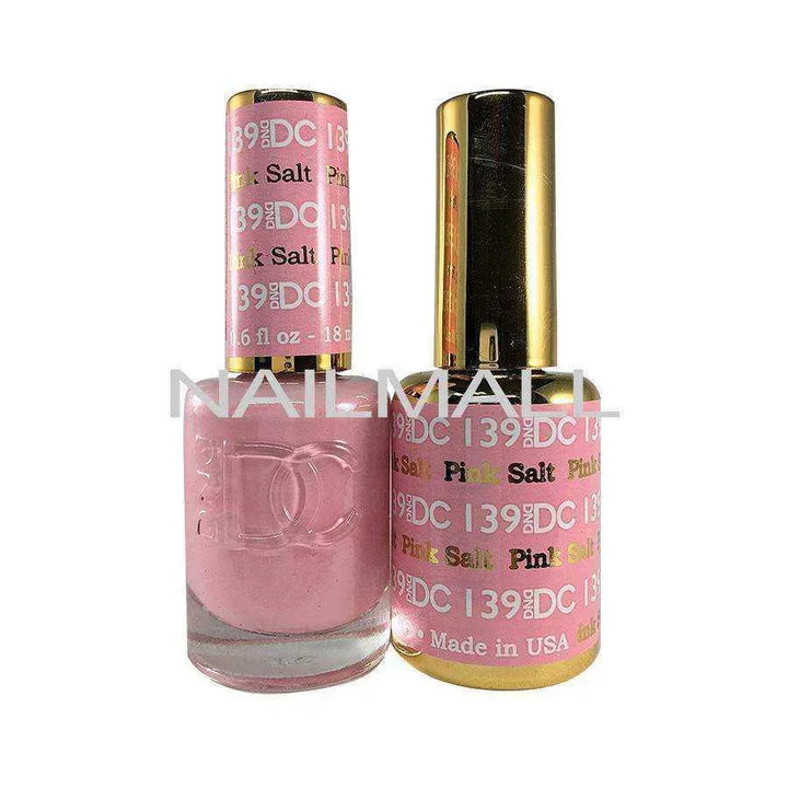 DND DC - Matching Gel and Nail Lacquer - DC139 Pink Salt Duo - Gel & Lacquer Combo
