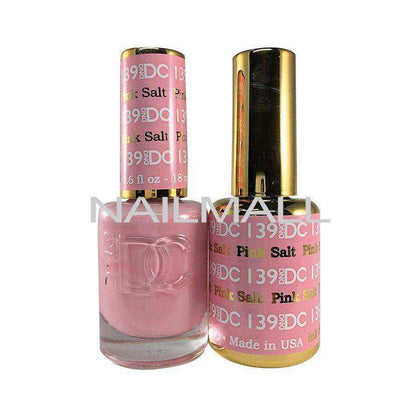 DND DC - Matching Gel and Nail Lacquer - DC139 Pink Salt Duo - Gel & Lacquer Combo