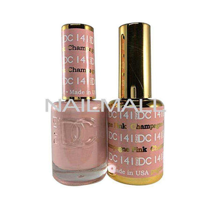 DND DC - Matching Gel and Nail Lacquer - DC141 Pink Champagne Duo - Gel & Lacquer Combo