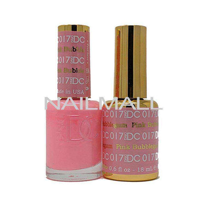 DND DC - Matching Gel and Nail Lacquer - DC17 Pink Bubblegum Duo - Gel & Lacquer Combo