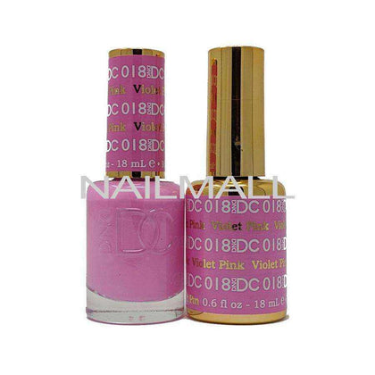DND DC - Matching Gel and Nail Lacquer - DC18 Violet Pink nailmall