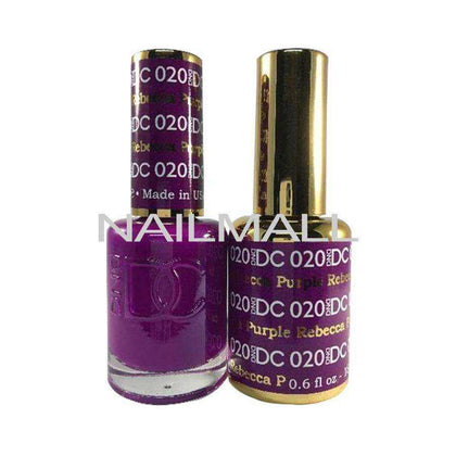 DND DC - Matching Gel and Nail Lacquer - DC20 Rebecca Purple Duo - Gel & Lacquer Combo