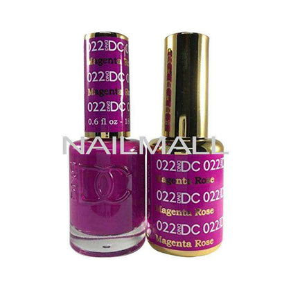 DND DC - Matching Gel and Nail Lacquer - DC22 Magenta Rose Duo - Gel & Lacquer Combo