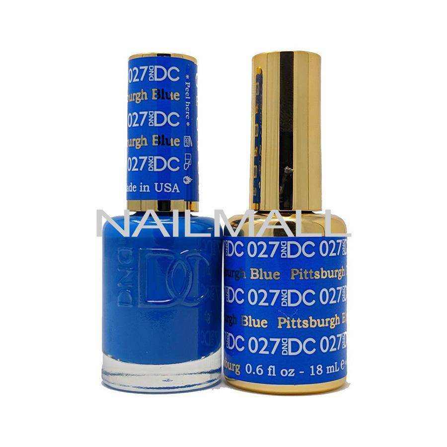 DND DC - Matching Gel and Nail Lacquer - DC27 Pittsburgh Blue