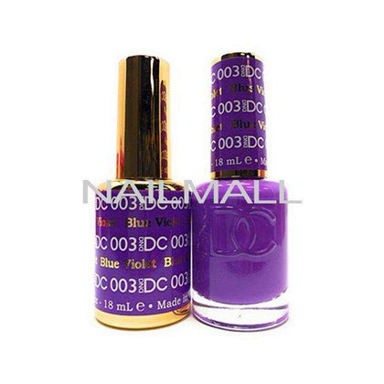 DND DC - Matching Gel and Nail Lacquer - DC3 Blue Violet Duo - Gel & Lacquer Combo