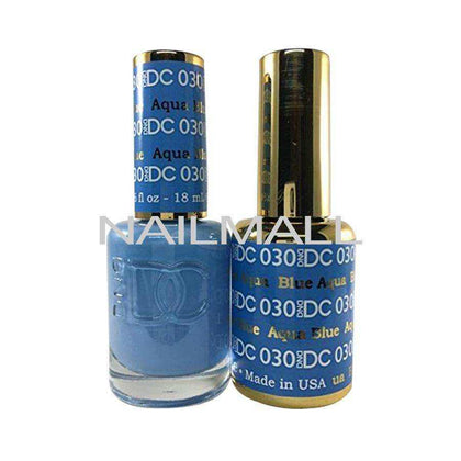 DND DC - Matching Gel and Nail Lacquer - DC30 Aqua Blue nailmall