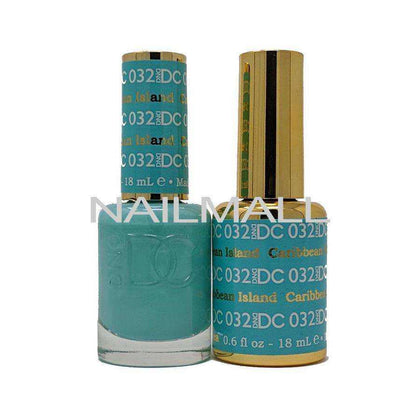 DND DC - Matching Gel and Nail Lacquer - DC32 Caribbean Island nailmall