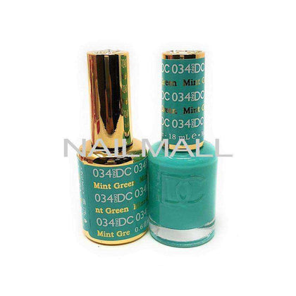 DND DC - Matching Gel and Nail Lacquer - DC34 Mint Green Duo - Gel & Lacquer Combo