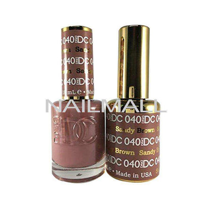 DND DC - Matching Gel and Nail Lacquer - DC40 Sandy Brown Duo - Gel & Lacquer Combo